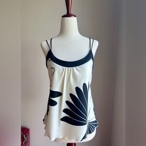 Trina Turk Dragonfly Strappy Silk Top Size MEDIUM